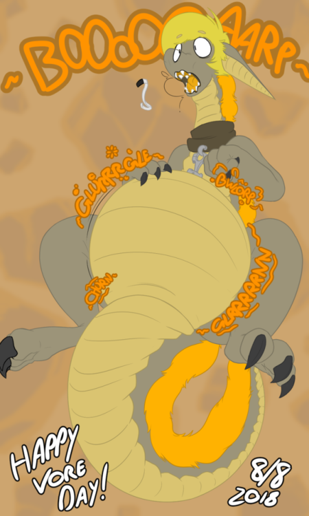 crits-stomach-stash:
rubysnoot:
It’s Vore Day yall~!  I finally got myself back into the spirit this year with a familiar face~!  It’s been a while since I pulled this big lug back out into the spotlight, and what better way to do so than to stuff him up right for a special day~!  Hopefully Skippy doesn’t mind being part of his welcome back snack heheh~
good way to spend the day!

oh yesss, durg snoot <333 #vore