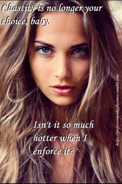 crimsonchastity: geilerbock5:  Yeah is so hot under controll  Yes!  Not having control is the most erotic thing! 