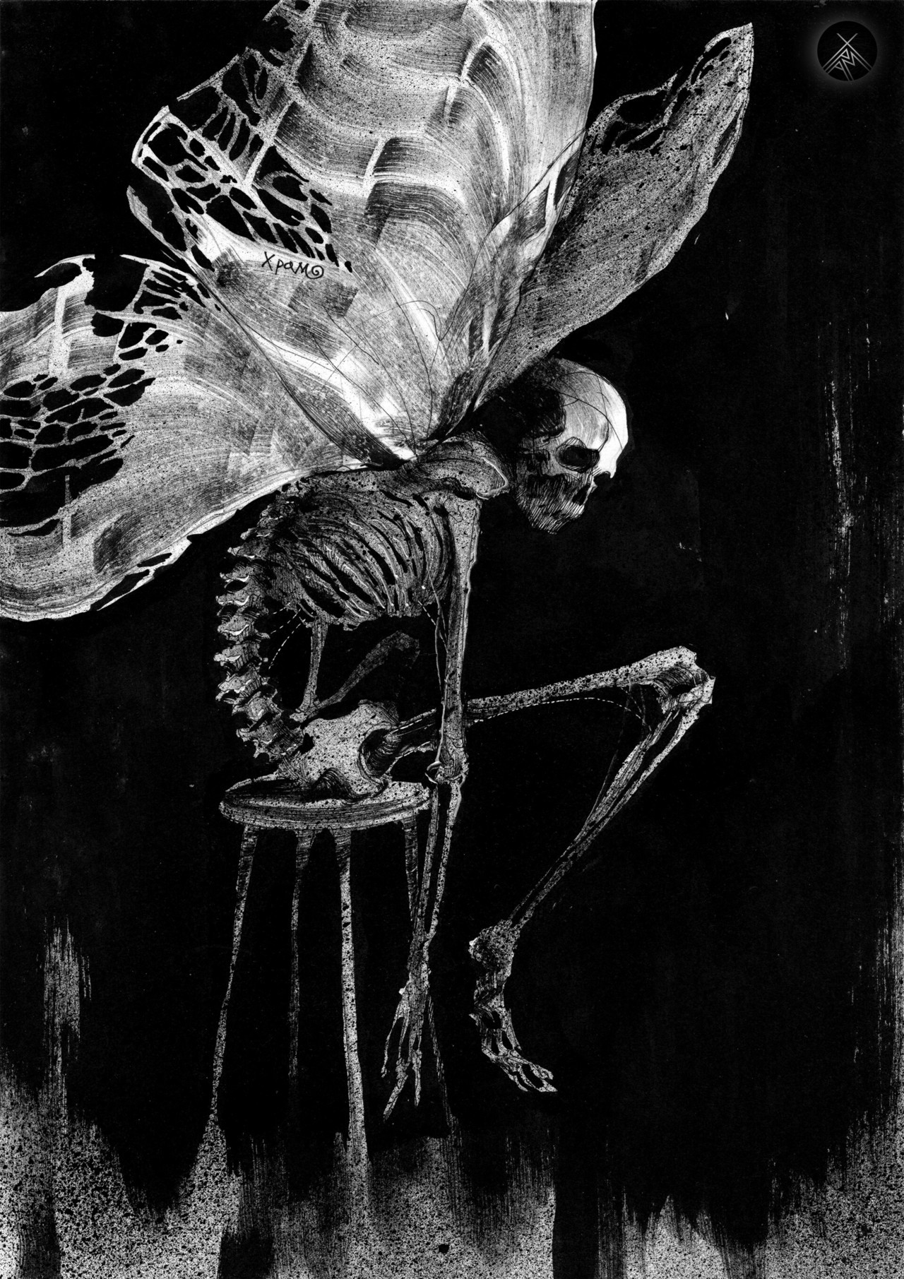 ex0skeletal-undead:The Fairy Eater // I Don’t Want to Fly by  Dmitry Khramtsov