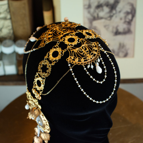 Another Art Nouveau Headdress Is Available On My Etsy Shop : The Selene Headdress.This Is A Unique Piece