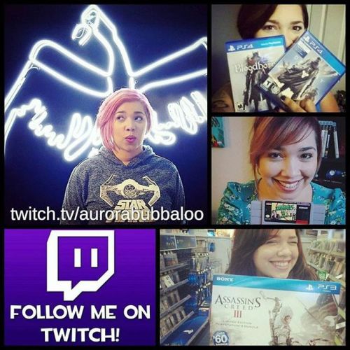 Did you know that I have a new #Twitch account? YES! Go check out twitch.tv/aurorabubbaloo and give 