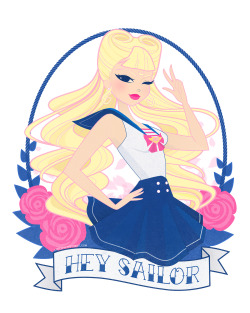 littlepaperforest:  Sailor Senshi Pin-Up Style! ♡A little set of postcard sized prints I’ll be debuting at Toronto ComicCon! :)I’m also posting them individually on my Twitter &amp; Instagram. 