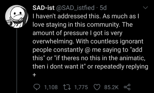 Reposting This Cause I Think It's Very Important. Animation Is Fucking Hard And Takes A Long Time. People
