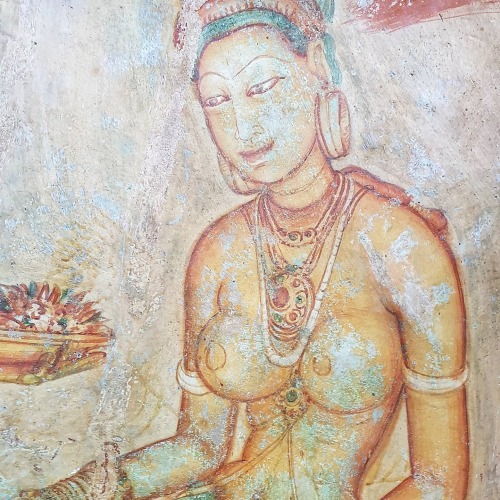 hinducosmos:The Heavenly Maidens of Sigiriya, Sri Lanka  William Dalrymple wrote :  Spent the day re