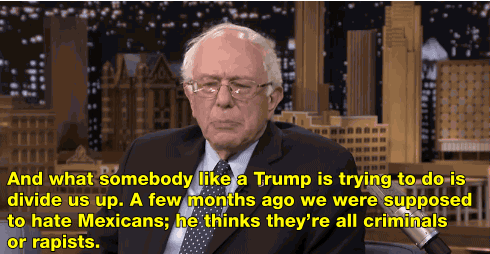 salon:Watch Bernie Sanders curse out Donald Trump demagoguery