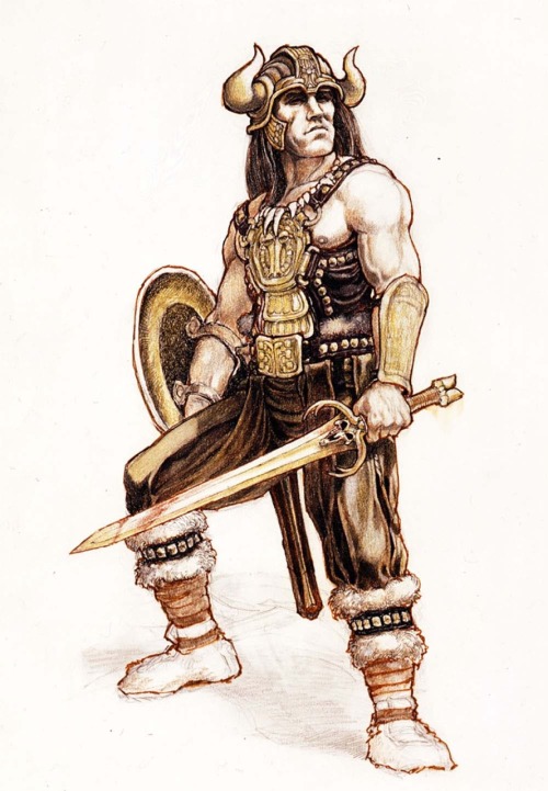 Ron Cobb concept art for Conan the Barbarian (1982). Sometimes, great pre-production art is half the