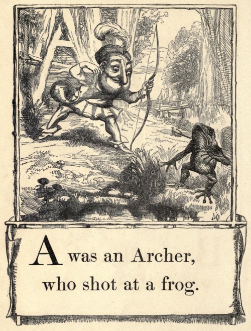 Edward Dalziel (1817-1905), &lsquo;A was an Archer&rsquo;, from  &rsquo;'Mother Goose&rsquo;s Nurser