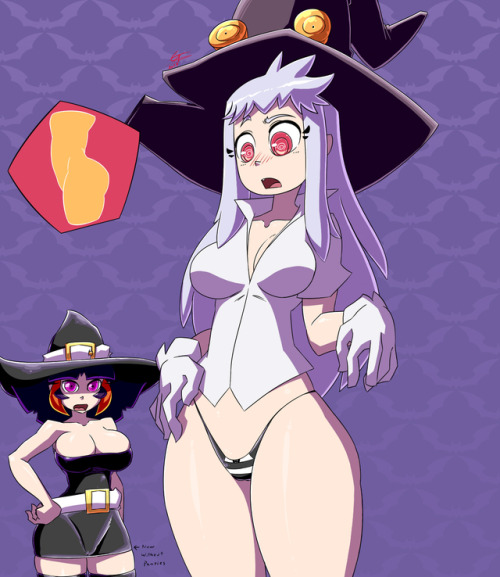 gerph18up:  gblastman: Witchly’s Symbiotic panties - Witchly the witch with Hallie Gwen feat.Witch Skarpne and Dumfer Maybe Next time Witchly when someone tells you about a living symbiotic pair of panties maybe juuuuuuust maybe you dont try them on?