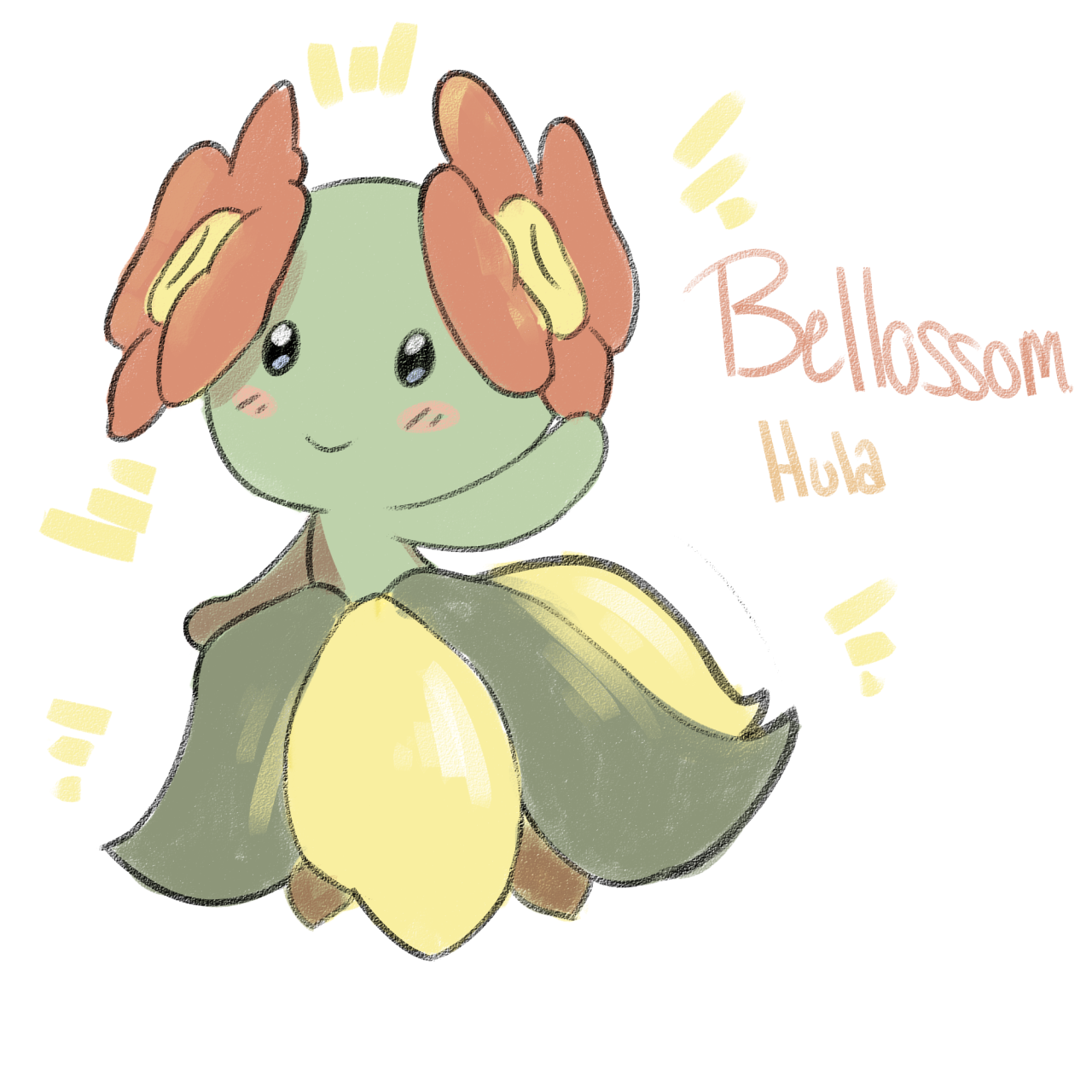 ladie-bug:  Bellossom variants. Last time I swear.Designed them after different types