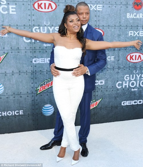 pigalle120:Taraji P Henson in Louboutins. Hilarious expression, but she looks GREAT!