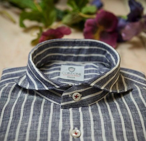 Linen shirt luxury handmade by @cordone_1956 Buy online at : www.cordone1956.it  Follow @cordone_195