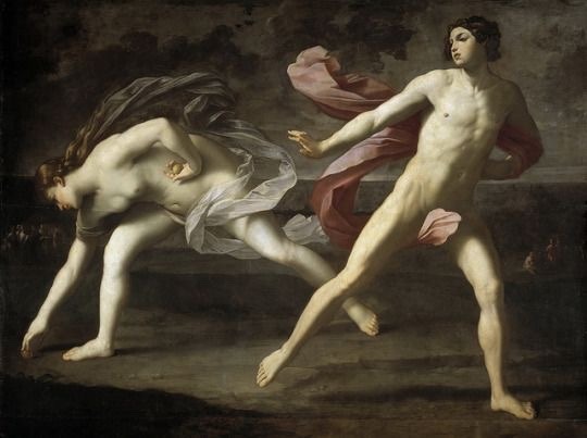 templeofapelles:  BEST OF THE PRADO 6  Guido Reni  Hippomenes and Atalanta, 1618-19