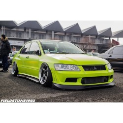 stancenation:  Static Fitment on this EVO! - via @fieldstone1993 #stancenation