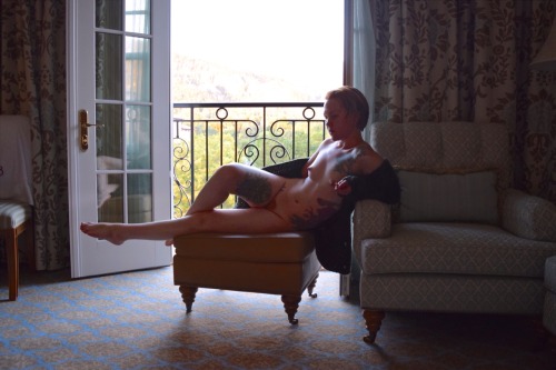 redrainwater:  Self portraits on a beautiful colorado morning near the open doors of a Juliet balcon