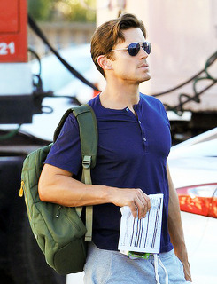 archivistsrock:  Matt Bomer on the Set of Magic Mike XXL (October 1, 2014) 