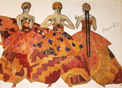 Costume designs for the opera “Khovanschina” by Fyodor Fedorovsky, 1912