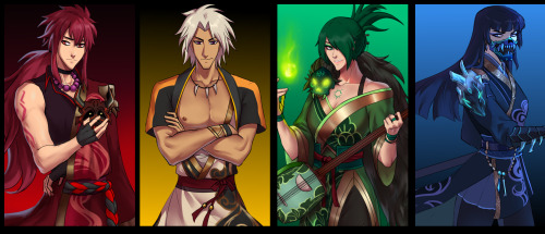 shana340artblog: There are 5 more Oni’s and then i’d have to rearrange the banner again lmao. The On