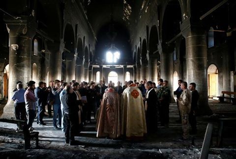 theorthodoxbritreturns:  In spite of church being burnt out, Mosul Archbishop Putrus Moshe defiantly