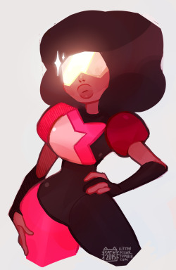 kittenpillar:  Quick Garnet doodle!! 