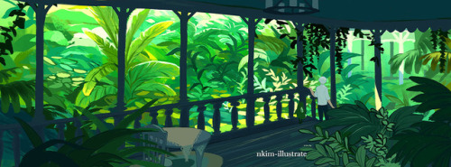 nkim-illustrates:Back Patio