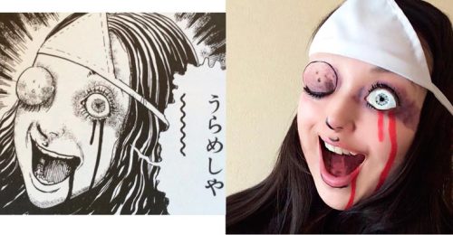 art-tension: When a cosplayer recreates the horrible manga from Junji Ito Japanese cosplayer Ikura i