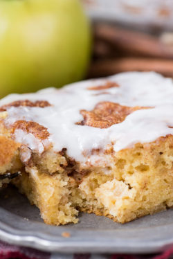 sweetoothgirl:  Easy Apple Coffee Cake with Cake Mix