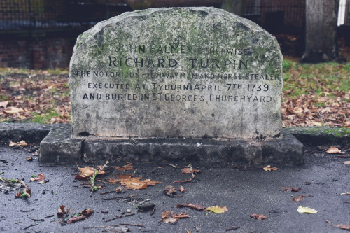 The Gravestone/ site of notorious Highwayman Dick Turpin- York, UK 