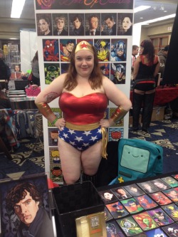 plussizepanda:  Checking in from day two of central canada comic con! Wonder Woman reporting for duty!
