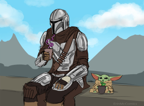 erinmccomics: [Mandalorian theme playing in the distance]