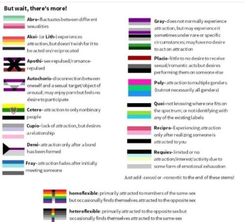 Here are most of the sexuality types/flagsHope it helps someone