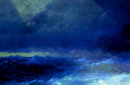 nigra-lux:AIVAZOVSKY, Ivan (1817-1900)Among the waves, details1898Oil on canvas, 66 x 97 cmAivazovsk