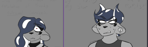 welllllllll since im on break, heres a wip of an upcoming page!