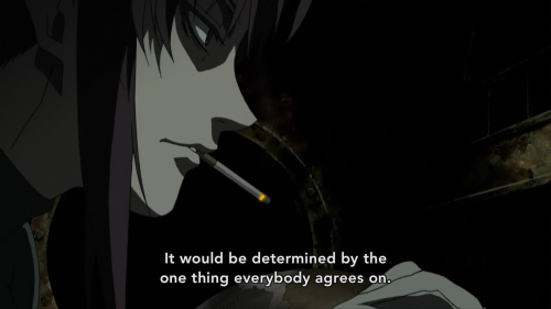michigrim:   Black Lagoon Episode 5 “Eagle Hunting and Hunting Eagles” (2006) Written an