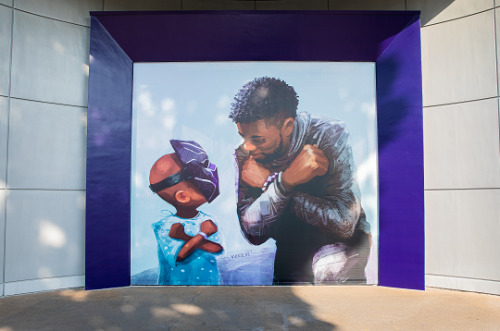 theavengers: “King Chad” Murales created by artist Nikkolas Smith in honor and memory of