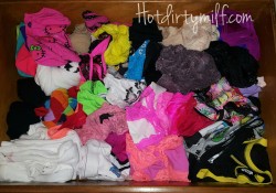 hotdirtymilfsara:  As requested… a pic of one of my messy panty drawers…. thanks for asking “anonymous”