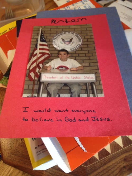 kibblesundbitches:  Apparently If my little brother becomes president, he’ll abolish religious freedom.
