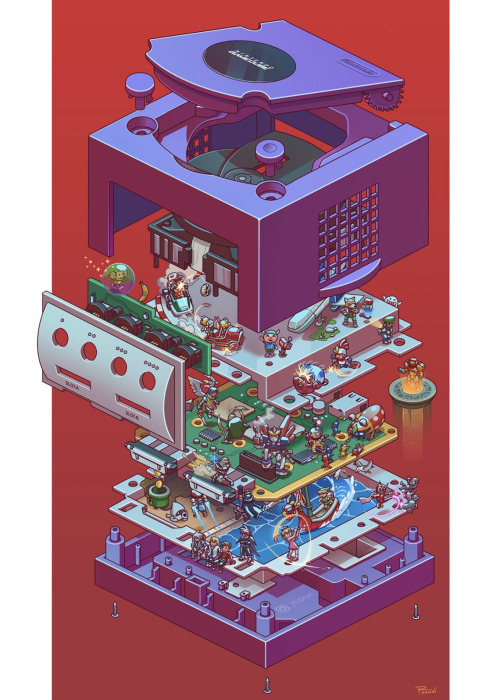 retrogamingblog2: Exploded Console Posters made by Angerinet