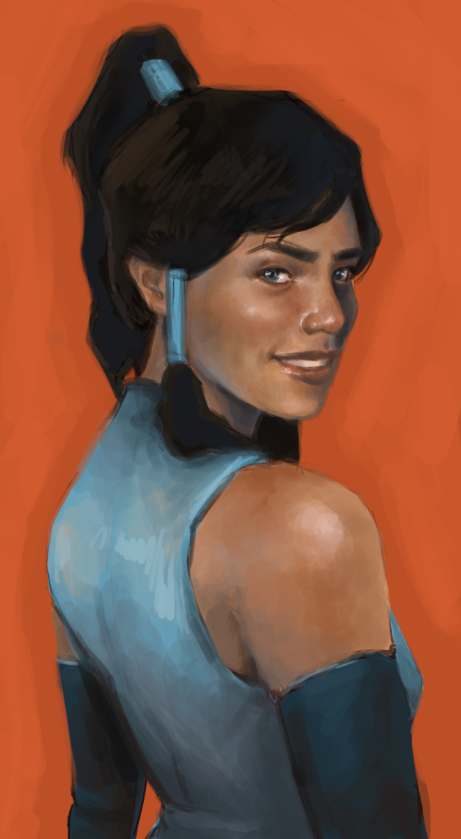 korraquality:  korra!  thinking of entering this in the fanart contest.   whaddya
