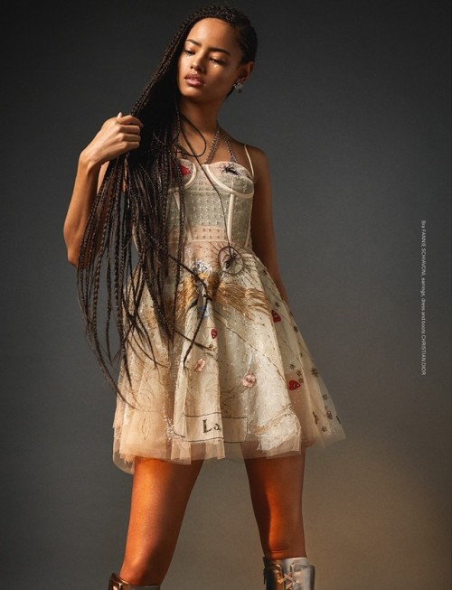 midnight-charm:Malaika Firth photographed byMattias Björklund for Wonderland MagazineStylist: Toni B