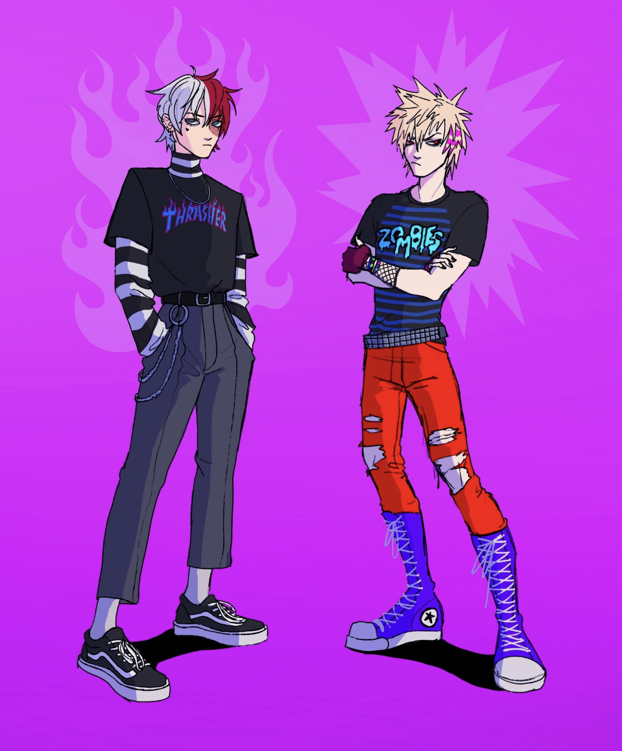 Scourge Eboy Todoroki Vs Scene Kid Bakugou Fight Scourge Eboy Todoroki Vs Scene Kid Bakugou Fight