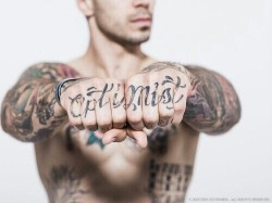 Alex Minsky&rsquo;s &ldquo;optimist&rdquo; tattoo. That this man is a self-proclaimed optimist, after everything he&rsquo;s been through, is truly an inspiration!
