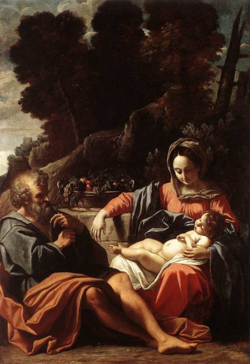 The Holy Family, Sisto Badalocchio, ca. 1610