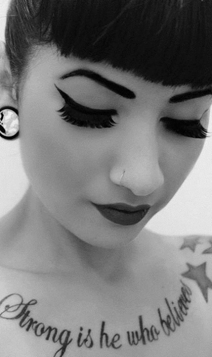 stretchedearsforlife:  “Strong is he who believed.”