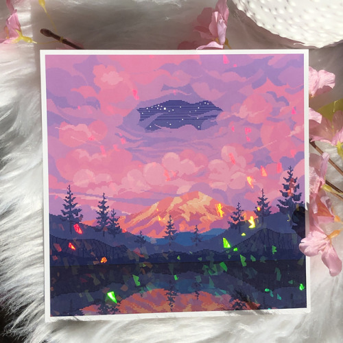 Updated my shop and added a couple new prints/stickers!~http://8pxl.storenvy.com/