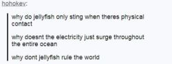 &hellip;.. Jellyfish&hellip;. aren&rsquo;t electric&hellip;. do people really think jellyfish SHOCK you?????  Is this a real thing???