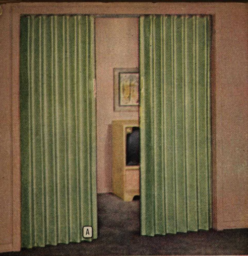 nemfrog: “Decorator styled folding doors.” Montgomery Ward Albany 1956 Spring And S