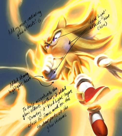 Another WIP! This time it’s from my recent Super Sonic painting. Enjoy! Hope you find it helpful!Jus