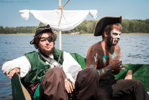 Photos from “Caribbean sea. Pirates - X” LARP, St.Petersburg region.Me on two first photos.Photograp