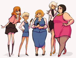 sabimaki:  the ladies of aggretsuko !! 