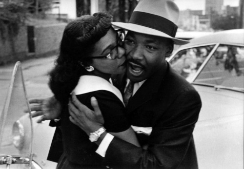 johngreenhateblog: Coretta Scott King kisses her husband, Dr. Martin Luther King, Jr., on the cheek